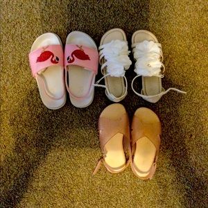 Children’s Place. Sz. 10 sandals. Pnk/wht. GU
